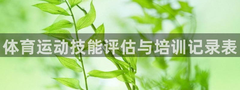 米兰体育平台：体育运动技能评估与培训记录表